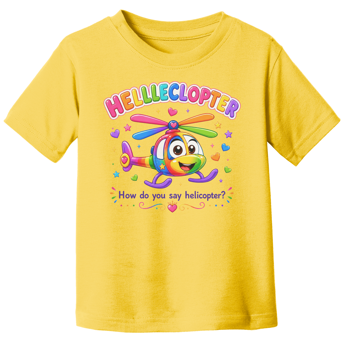 Helleclopter_Toddler_T-Shirt__Rainbow_E_Yellow_Front_Mockup.png_15798210